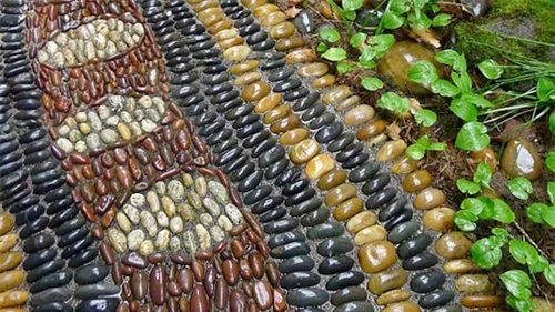 pebble in garden