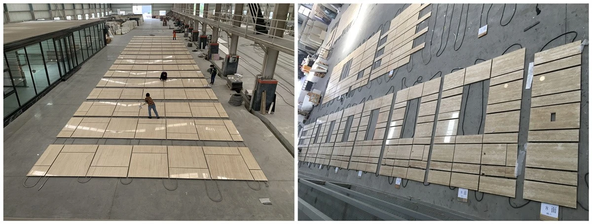 Natural Travertine Stone Dry Laying Natural Travertine Stone Dry Laying