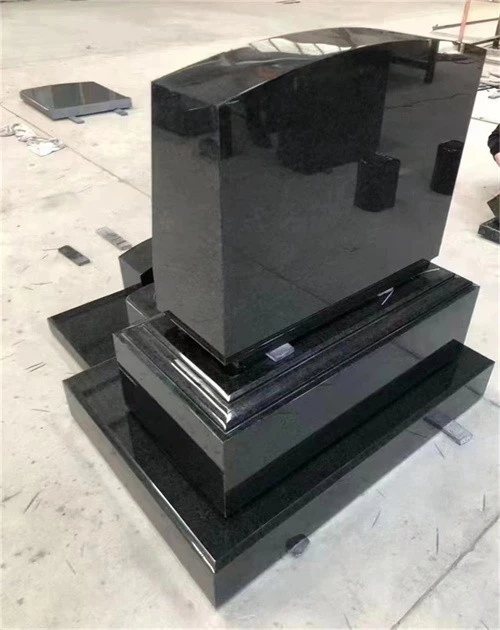 Black Granite Upright Headstones