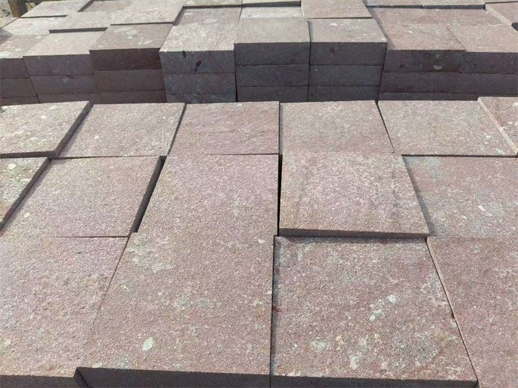 Anti Slip Red Porphyry Tiles For Outdoor Public Spaces suppliers