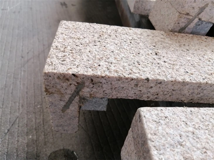 Bush Hammered Finish Granite Yellow